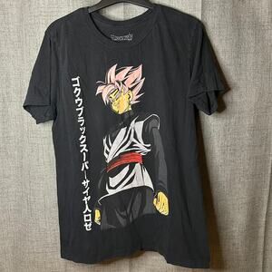 Dragonball Z Japan Anime Animation Super Goku T-shirt Men's Size M Black